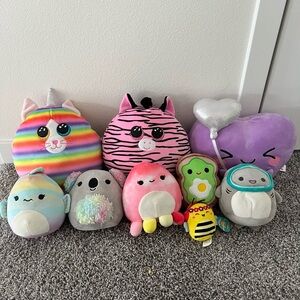 Squishmallows Colorful Plush Toy Collection Stuffed Animals